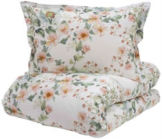 Turiform sengetøy - 140x200 cm - Lilly Red - Blomstert sengetøy - 100% bomull sateng sengetøysett